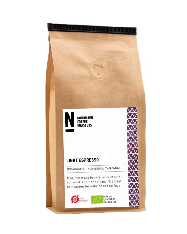 Light Espresso<br>250g - hele bønner